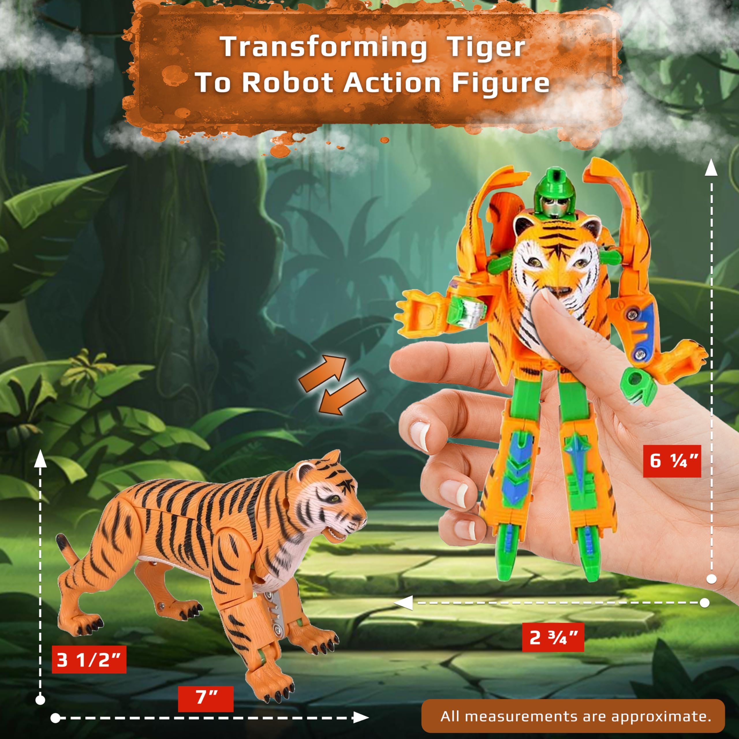 Amazon.co.jp: Forest & Twelfth Tiger ジャングルアニマルトイ – 変形